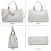 Women Satchel Handbags Top Handle Purse Medium Tote Bag Vegan Leather Shoulder Bag