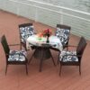 Outdoor Patio Cushion, Rocking Chair Cushion Set, Tufted Pads, Set of Upper and Lower with Ties Pack of 2 (2 Sets) - Back 21