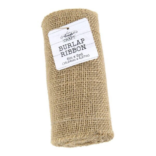 Love, Laugh, Craft Jute Burlap Roll Precut, 6