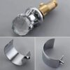 Widespread Bathroom Basin Faucet Crystal Handle Sink Mixer Tap Chrome Finish