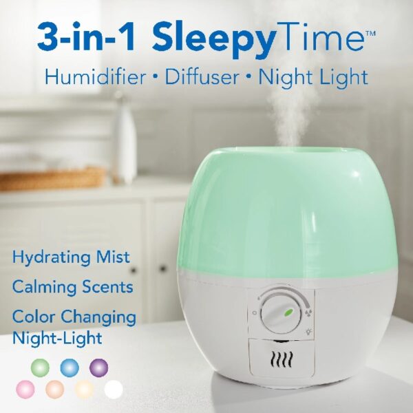 3-in-1 Sleepy 0.6 gal Time Humidifier with Nightlight, VUL500