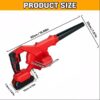 2-in-1 Cordless Leaf Blower & Vacuum - 21V Electric Handheld with 2 Lithium Batteries & Fast Charger, Powerful Yard Cleaner for Lawn, Patio & Sidewalk
