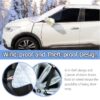 Front+Rear Car Snow Cover Windshield with Magnetic Edge, Winter Windscreen Cover Ice, Frost Snow and Wiper Protector for Car SUVs Vans Trucks and Sedan Stop Scraping