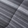 7 Piece Reversible Bed in a Bag Comforter Set with Sheets, Black, Queen