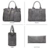 230d00f4375c45e08db0b32d0178379e Women's 3Pcs Purse Handbag Shoulder Bag Tote Satchel Hobo Bag Briefcase Work Bag for Ladies