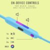 Beats Flex Wireless Earphones Apple W1 Headphone Chip, Blue (Latest Model)