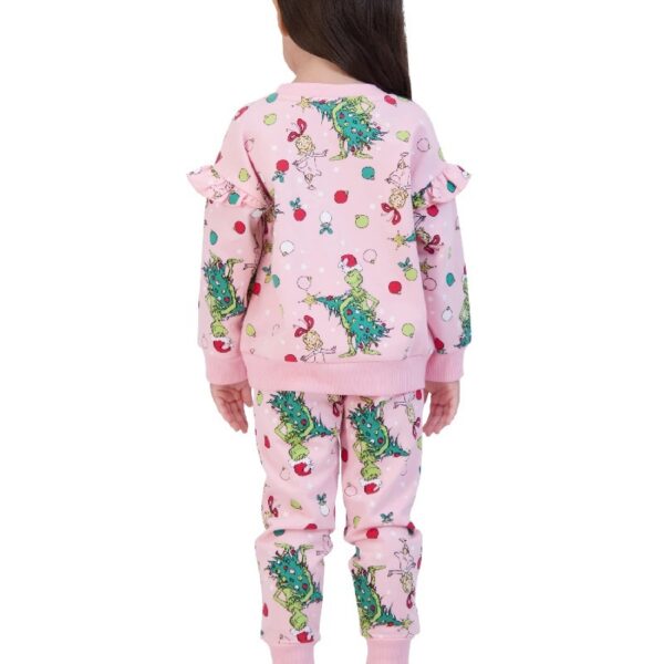 The Grinch Toddler Printed Sweatshirt and Jogger Set, Sizes 2T-5T