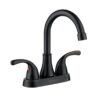 4 Inch Faucet 2 Handle Bathroom Sink Faucet Lead-Free Brushed Nickel Bath Sink Faucet with Pop-up Drain Stopper and Supply Hoses