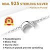 Dainty Heart Necklace Sterling Silver Charm Necklace Pendant Jewelry Gift for Women Mom