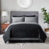 Light Purple Queen Comforter Set - 7 Pieces Reversible Queen Bed in a Bag, Queen Bed Set Light Purple and Grey with Comforters, Sheets, Pillowcases & Shams