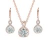 Cate & Chloe Alessandra 18k White Gold Plated Jewelry Set With Simulated Diamond Crystals for Women