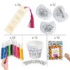 Color Your Own Mother’s Day Craft Kit for 12, Craft Kits, 72 Pieces