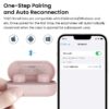 T12 in-Ear Wireless Earbuds Bluetooth 5.3 Headphones with 32EQ Mode,Stereo Bass Bluetooth Earbuds with ENC Noise Cancelling Mic,55H Play,IPX8 Waterproof,Wireless Charging for Home,Sports,Travel