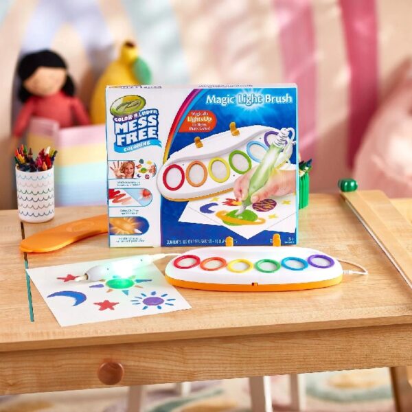 Color Wonder Magic Light Brush, Mess Free Kids Painting Set, Preschool Supplies, Toddler Activities, Educational Toys, Gifts for Ages 3 & Up