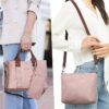 25303832ce554922b6f7b32d0178824d Women's 3Pcs Purse Handbag Shoulder Bag Tote Satchel Hobo Bag Briefcase Work Bag for Ladies