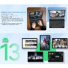 Android 13 Tablet , 4GB+64GB Storage Tablet with Keyboard, Google GMS Certified, Dual 13MP+5MP Camera, WiFi, Bluetooth,  IPS Full HD Display