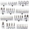 Master Torx Bit Socket and External Torx Socket Set, 60-Piece Set, S2 and Cr-V Steel E4-E24, T6-T70,TT6-TT70,TP8-TP60