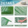 6'x9' Outdoor Rugs Patio Waterproof Outside Mat Reversible Plastic Camping Carpet,Black & Brown