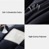 3 Pieces Bed in a Bag Comforter Set Duvet Insert,Reversible,Red/Black,Full Size Comforter Set-200GSM