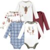 Cotton Long-Sleeve Bodysuits, 5-Pack, Newborn- 24 Months