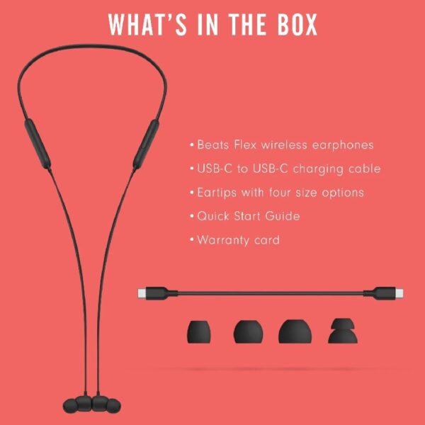 Beats Flex Wireless Earphones Apple W1 Headphone Chip, Blue (Latest Model)