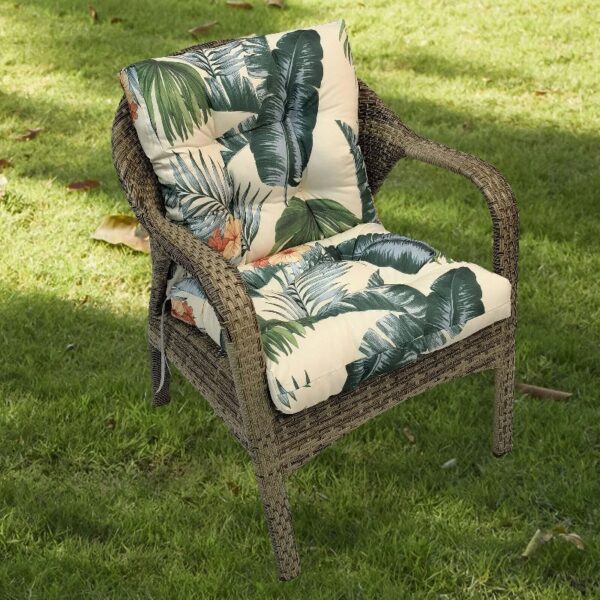42” x 21” Hawaii Back Chair Outdoor Seating Cushions, Durable Polyester