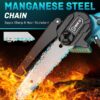 6 inch Mini Chainsaw, Portable Electric Cordless Chainsaw Set,Battery Powered,Small Handheld Chain Saws Pruning for Tree Branches
