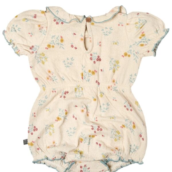 By Gerber Baby Girl Bubble Romper with Flutter Sleeves, Sizes 0/3 Months - 24 Months
