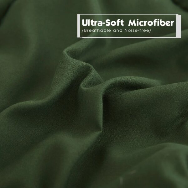 Light Weight Down Alternative Comforter Set, Queen, Green, Reversible