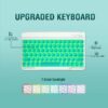 Keyboard Case for iPad 9th/8th/7th Gen 10.2 inch, iPad Air 3rd, Pro 10.5 - Colorful Backlite Keyboard, 360 Rotatable Detachable Magnetic Protective Cover, Pencil Holder, Auto Sleep/Wake