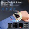 Smart Watch Fits for Android and iPhone, IP68 Waterproof Smartwatch for Women Men 100+ Sports Modes 1.91-inch Fitness Tracker, Smart Watch with Bluetooth Call(Answer/Make Calls), for Gift Black