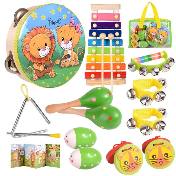 Baby Music Toys Child Educational Wooden Musical Instruments for Kids Birthday Toddler Toy