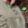 DIY Stepping Stone Kit with Color Pigment, Handprint Stepping Stone, Mother's Day Gift, Footprint Stepping Stone (8 Inch, Red)