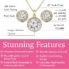 Cate & Chloe Mariah 18k Rose Gold Plated Jewelry Set with Simulated Diamond Crystals for Women