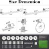 Bathroom Hardware Set, 7 Pieces Bathroom Accessories Set Includes 24
