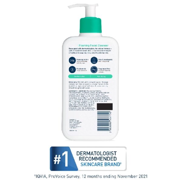 (2 pack) Foaming Facial Cleanser, Daily Face Wash for Normal to Oily Skin, 12 fl oz