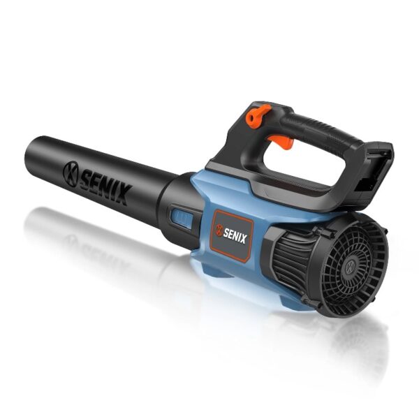 SENIX 20 Volt Max* Cordless Leaf Blower, Up to 350 CFM and 80 MPH, Variable Speed, Lightweight, (Tool Only) BLAX2-M-0