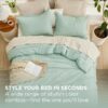 King Size Comforter Set Burnt Orange, 7 Pieces Lightweight King Bedding Sets Boho with Comforter, Sheets, Pillowcases & Shams