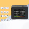 13 in 1 Air Quality Monitor Meter Temperature&Humidity Tester TVOC PM2.5 black