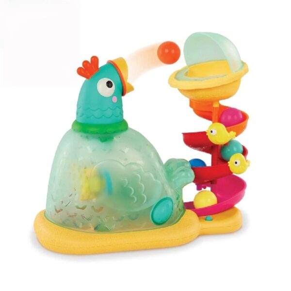 Pop-a-Doodle-Doo Chicken Ball Popper with Music Lights, Learning Toy for Baby and Toddler