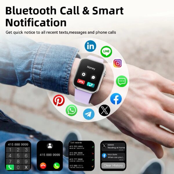 2025 New 1.85-inch Women's Smartwatch with Answer/Make Calls/120+Sports Modes/Two watch straps, IP68 Waterproof Fitness Tracker Fits for Android Iphone Devices（Gold Milan Steel Belt）