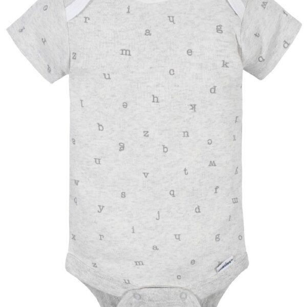 Assorted Short Sleeve Onesies Bodysuits, 8pk (Baby Boy or Baby Girl Unisex)