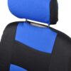 PolyPro Car Seat Covers Full Set in Charcoal on Black – Front and Rear Split Bench for Cars, Easy to Install Cover Set, Accessories Auto Trucks Van SUV