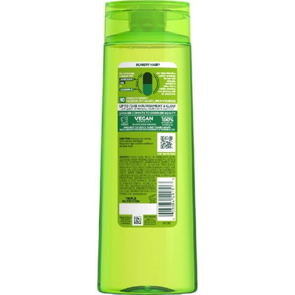 (4 pack) Garnier Triple Nutrition Nourishing Shampoo with Vitamin E, 33.8 fl oz