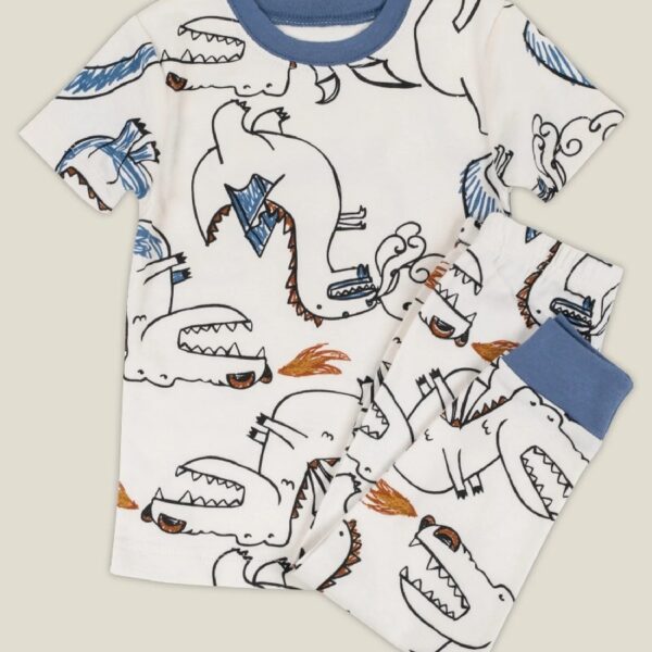 Baby & Toddler Boys 4Pc Short Sleeve Snug Fit Sleepwear, Size 9 Months-5T