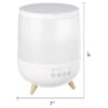 Cool Mist Ultrasonic Color Changing Humidifier & Diffuser, Filter-Free, 0.5 Gallon