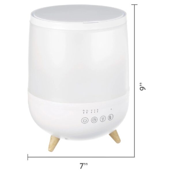 Cool Mist Ultrasonic Color Changing Humidifier & Diffuser, Filter-Free, 0.5 Gallon