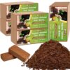 10lb of  100% Organic Coco Coir Bricks with Low EC and pH Balance High Expansion Coco Fiber for Herbs, Flowers,Plants Gardening Renewable Coconut Soil