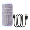 onn Medium Rugged Speaker with Bluetooth Wireless Technology and LED Lighting, Navy