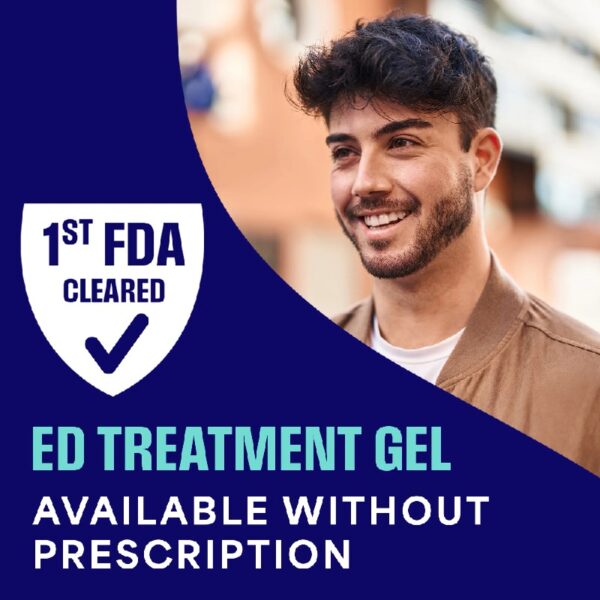 Erectile Dysfunction Treatment Gel, Clinically Proven Topical Gel, 4 Single Use Tubes